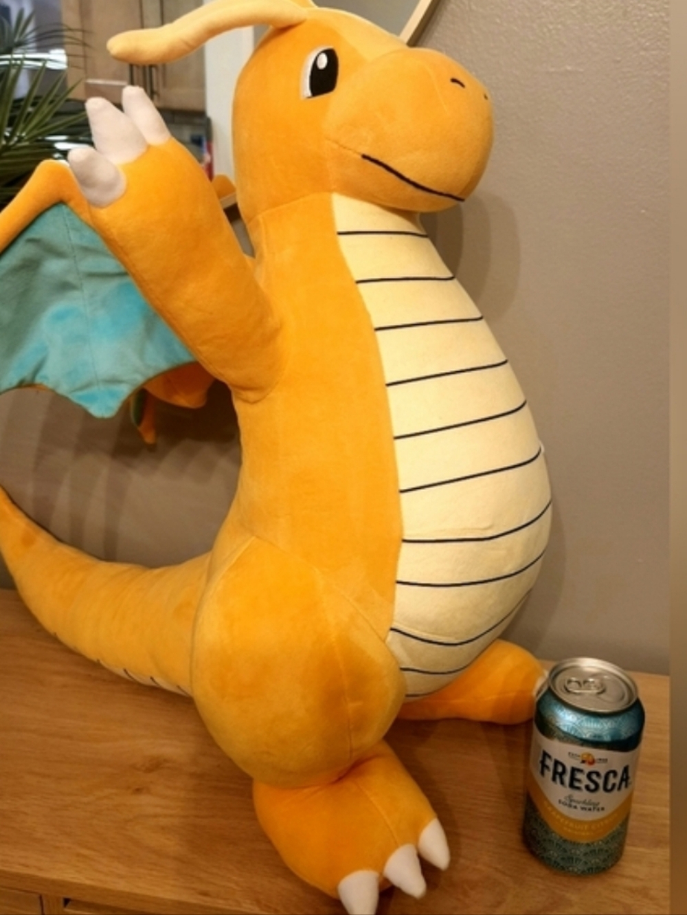 NWT Jumbo Authentic Pokemon Dragonite Dragon Flying-Type Plush Huge 2ft